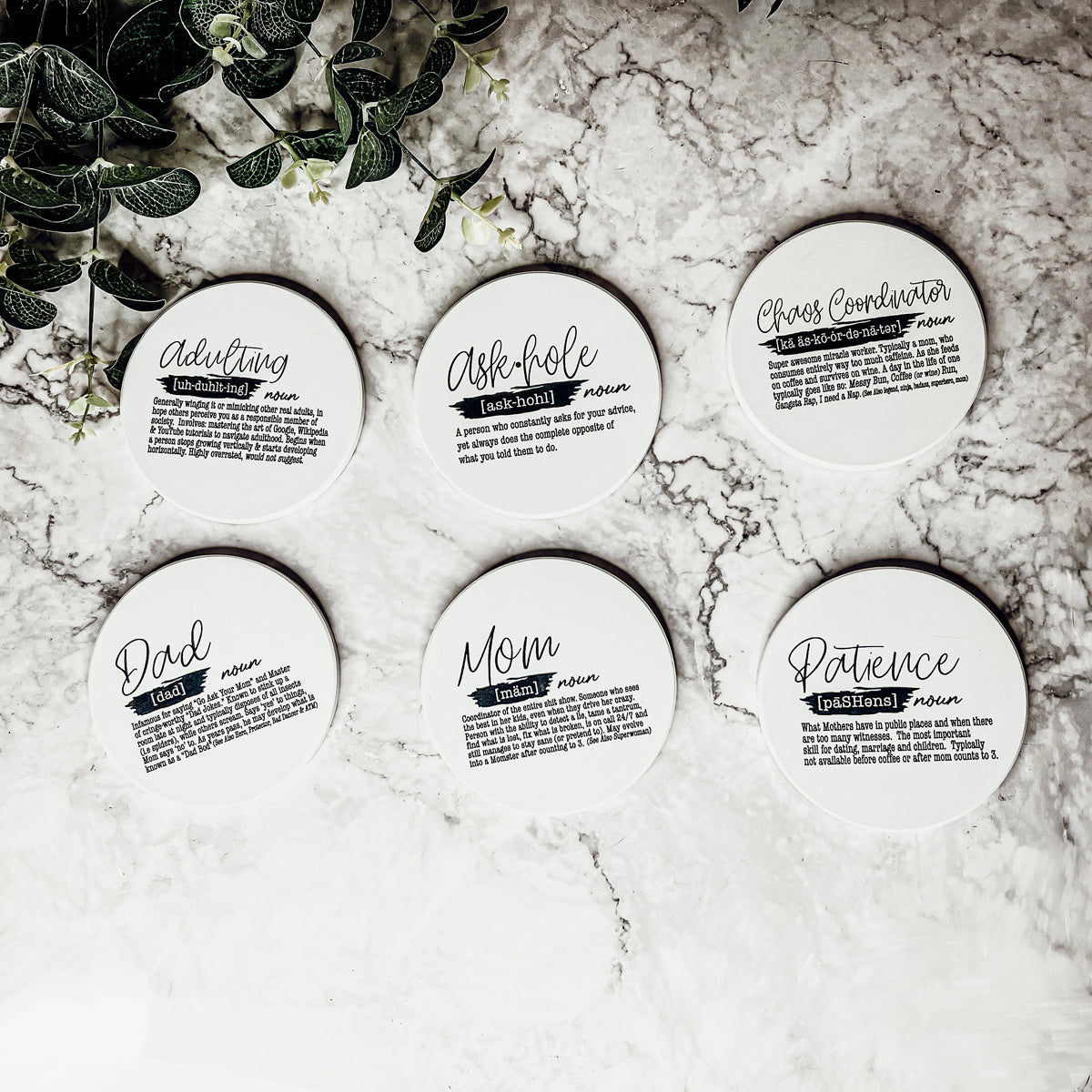 Dad Definition Funny Quote Gifts
Office party presents
Teacher gift coasters
Boss gift ideas
Hostess gift sets